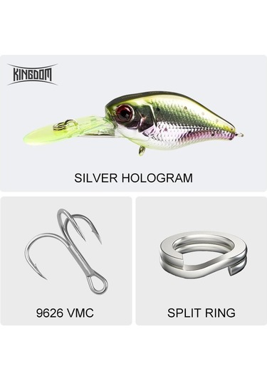Krallık Balıkçılık Sert Mini Minnow Crankbaits Küçük Cranks Yemler Batan Cazibesi 5 Cm 5g Vmc 3516 İle Wobblers Lures