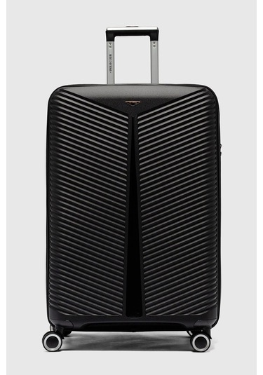 My-pp Bilbao Tekerlekli Kırılmaz Valiz 3'lü Set Bavul Siyah-85