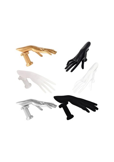 Trendooze Yüzük Tutucu Takı Siyah Raf Manken Kadın Eldiven El Ekran Bilezik Zz