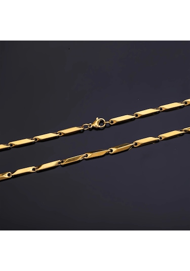 Çelik Bileklik Titanyum Melon Düz Model 2 Mm 22 Cm Altın Sarısı Gold Altın