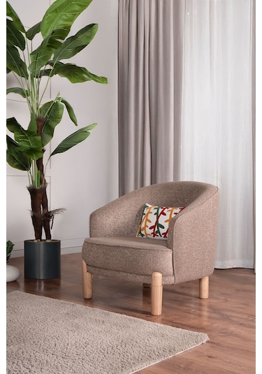 Kilim Mobilya Bohera Bohem Berjer Kahverengi Kahverengi