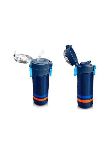 Coral High 500 Ml Lacivert 31928 - Erkek Çocuk Paslanmaz Çelik Okul Termosu/suluk/matara Çok Renkli