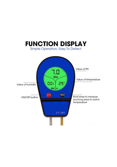 Besthome1 3'lü Toprak Analiz Cihazı: Nem, Ph Ve Sıcaklık - Bitki Bakımı İçin