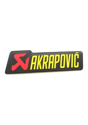 Akrapovic Dikdörtgen Alüminyum Sticker 10x3