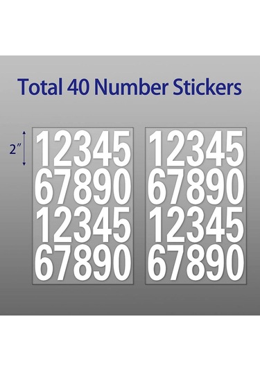 Yansıtıcı Adres Numarası Sticker 0-9 Kaiyi