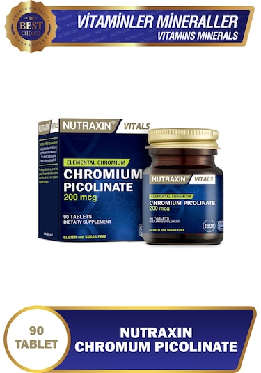 Nutraxin Chromium Picolinate 200 Mcg 90 Tablet