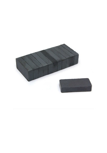 10 Adet 40X20X10 Köşeli Ferrit Kömür Seramik Magnet Mıknatıs