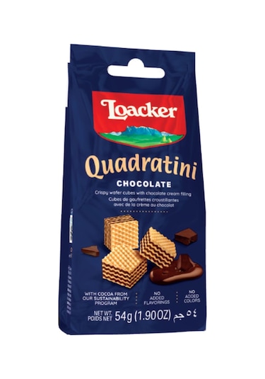 Quadratini Chocolate Çikolatalı Gofret 54 Gr