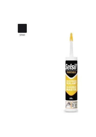 Silikonize Mastik Siyah 500 Gr Selsil Siyah