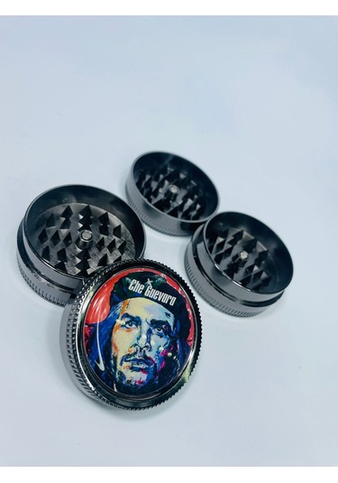 Che Guevara Metal 2 Parça Sivri Diş Tütün Öğütücü Grinder 50 MM