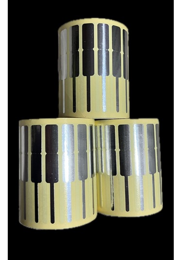 Kuyumcu Etiketi Kuşe Metalize Etiket 72mm X 10mm