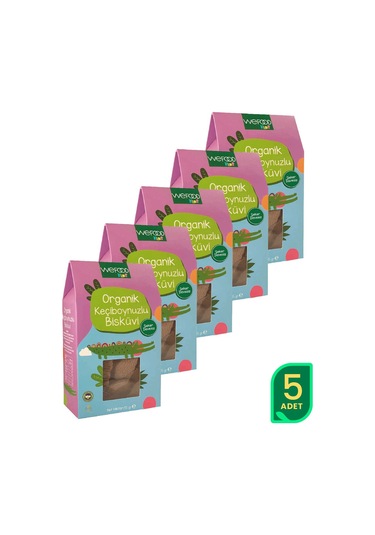 Kids Organik Keçiboynuzlu Bisküvi 55 Gr 5'li 250 G