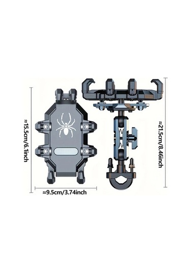 Xuweiwei Phfh Titresim Sonumleyici Motosiklet Bisiklet Scooter Telefon Tutucu 11 94 18 03cm Telefonlar Icin 2 03 3 43cm Gidon