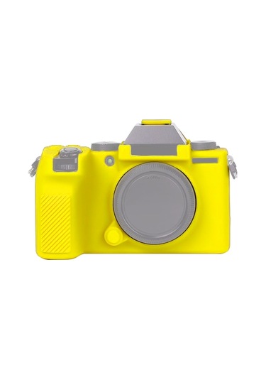 Fujıfılm X-s10 İçin Yumuşak Silikon Koruyucu Kılıf Sarı Diğer