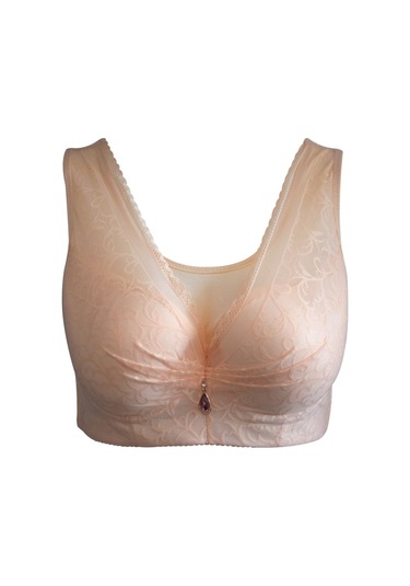 Bej Fallsweet Kadın Sütyen Bcd Fincan Mesh İle Push Up Sütyen Tam Kapsama Sütyen Gündelik Giyim Bej