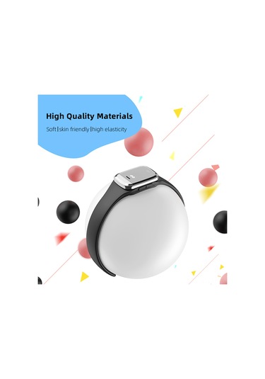 Yaleker Siyah M20 Ultrasonik Sinir Boğucu Saat - Saat Ve Sicaklık Ölçer Özellikli Silikon Kol Saati Siyah