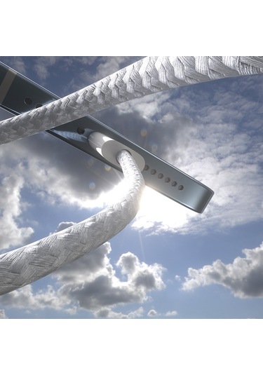 Lenyes Lc526 Type-c To Type-c Akıllı Çip Koruma Özellikli Data Ve Şarj Kablosu 60w 1.2m Beyaz Beyaz