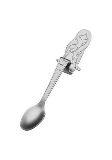 Gümüş Denizkızı Çay Kaşığı Paslanmaz Çelik Yaratıcı Çay Kahve Kaşığı
