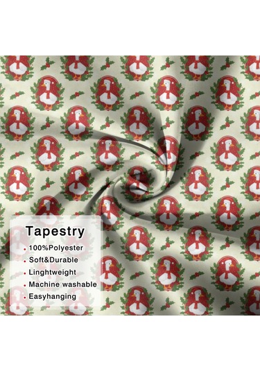 Noel Desenli 50x50 İnç Kare Duvar Halısı, Oturma Odası, Yatak Odası Ve Genç Odası İçin-a160