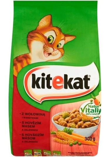 Kitekat Biftek & Sebzeli Yetişkin Kedi Maması 300 G