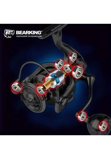 Fochsia Bearkıng As 9+1 Rulmanlı Denız Tatlı Su Içın 2000 Sku Denızcılık Olta Makınesı