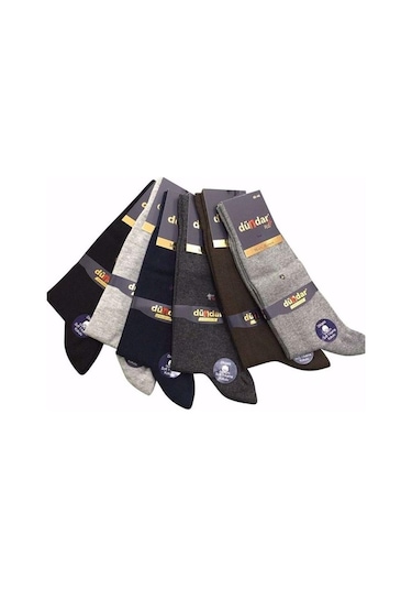 6 Adet Dündar Erkek Plus Likralı Çorap