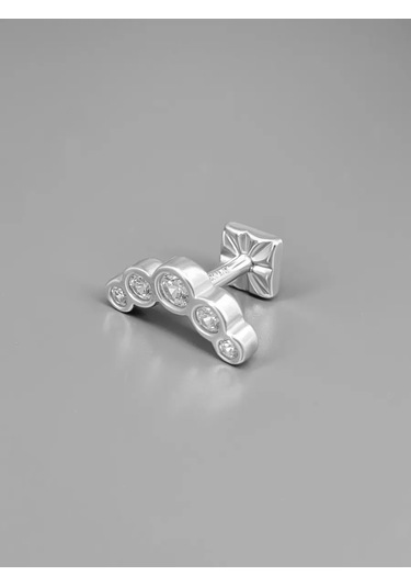 Markiz 925 Ayar Gümüş Kıkırdak Piercing Küpeli Kulak Küpesi 192262703 Gri