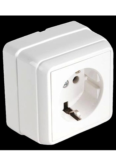 Mutlusan Bron Sıvaüstü Topraklı Priz