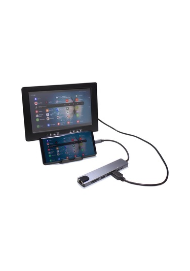 Speeduf 8in1 Usb Type-c Hub Port Adaptör Hdmı Usb Ethernet Pd