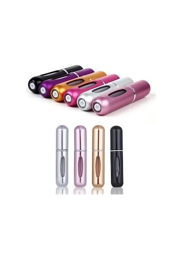 Parfüm Şişesinden Dolabilir Yedek Cep Parfüm Şişesi Aparatı Çok Renkli