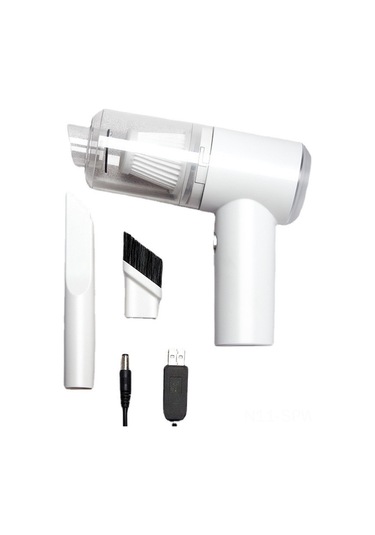 Maiyame Ev Ve Araç İçin Şarjlı Mini Süpürge: Kablosuz El Tutan Akıllı Temizlik Aleti Beyaz Standart Paket