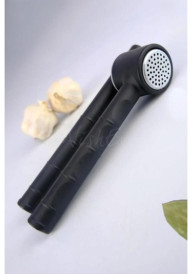 Nishev Koncis Sarımsak Ezici / Paslanmaz Çelik Sarımsak Sıkacağı Siyah
