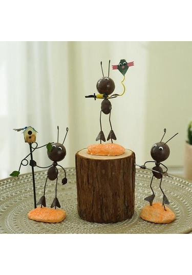 Minyatür Heykel Narin Hediyeler Demir Güzel Canlı Görüntü El Yapımı Mini Okuma Karınca Dekorasyon Ev Dekor E