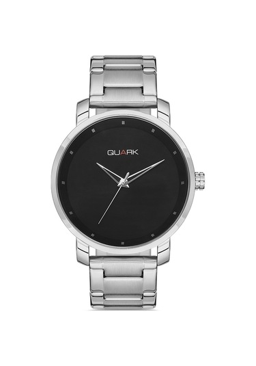 Quark Qc-511d-1a Metal Kasa Çelik Kordon Gümüş Renk Erkek Kol Saati Gümüş