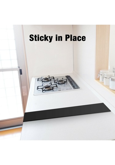 Yaozixa 2 Adet Yapışkan Silikon Ocak Koruyucu Şerit - Isıya Dayanıklı Ve Kaymaz Mutfak Aksesuarı Diğer