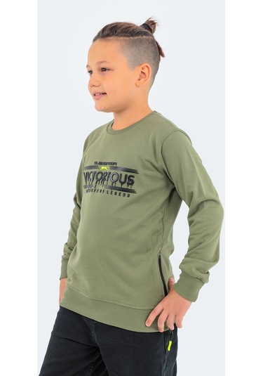 Slazenger DUNA IN Çocuk  Haki Sweatshirt