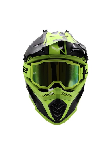 Ls2 Charger Goggles Motokross Gözlük Neon Sarı