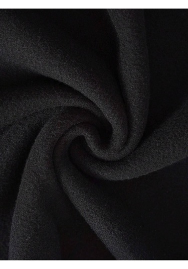 Coko Serisi American Flag & Letter Graphic Lined Sweatshirt Siyah--8185 Siyah