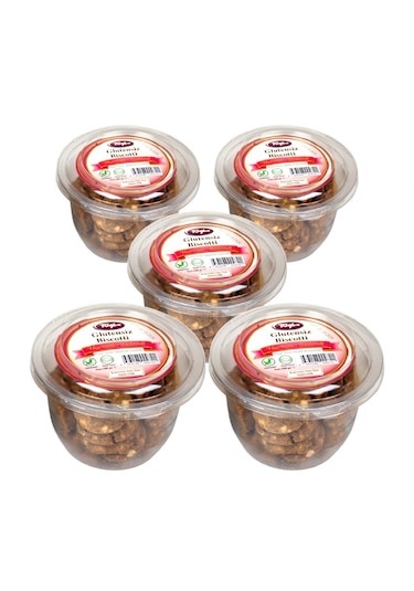 Tuğba Kuruyemiş Glutensiz Biscotti Hurmalı Bademli 5 x 88 G
