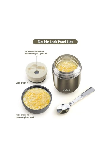 Yalıtımlı Öğle Yemeği Kabı Vakum Paslanmaz Çelik 16 Oz Çocuklar Öğle Yemeği Kutusu Kaşık İle Okul Ofis Seyahat Için Sızdırmazlık Bpa Ücretsiz 5lwd57 Diğer