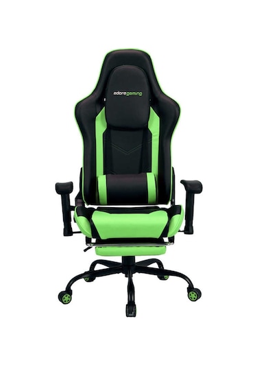 Adore Gaming Combo Profesyonel Oyuncu Ve Çalışma Koltuğu-siyah-yeşil 71x130-139,5x58 Cm Gxyxd