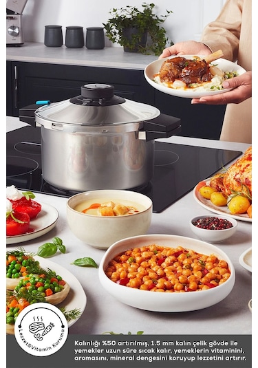 Karaca Quick And Safe İndüksiyon Tabanlı Düdüklü Tencere 7 Lt