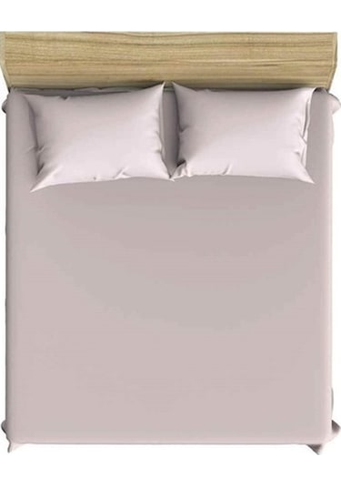 Maki %100 Pamuk 180X200 Battal Boy Lastikli Çarşaf Takımı Pembe