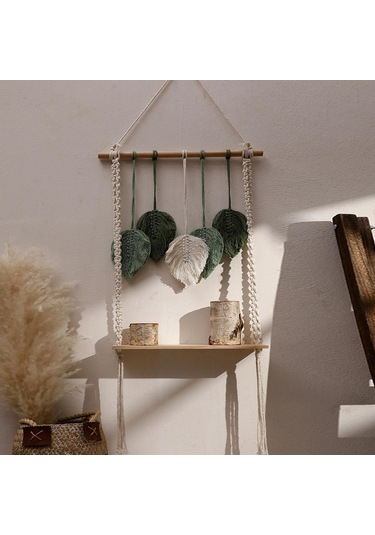 Homyl Duvar Yaprak Asılı Goblen Raf Saçak Oturma Odaları