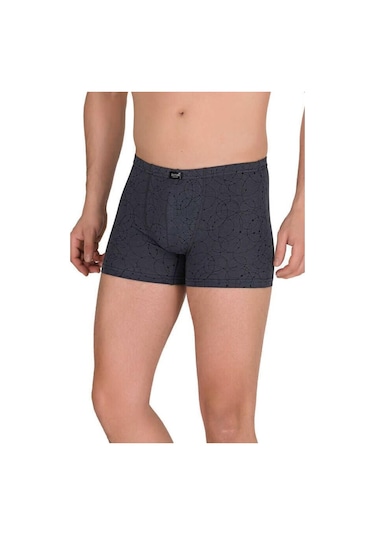 6 Lı Paket Berrak Erkek Likralı Modal Boxer 4497 Renk - Karışık