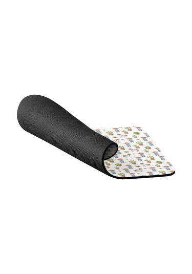 Horse Temalı Mouse Pad, Dikişli Kenar, Pürüzsüz Doku, Su Geçirmez Kaymaz Kauçuk Taban, 20x22.5cm-a6