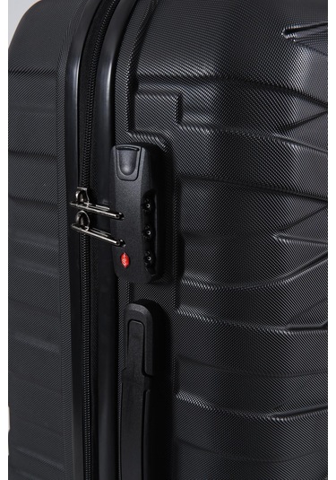 Ççs Nc-092 Abs Orta Boy Valiz Siyah-siyah Siyah - Siyah