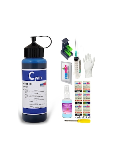 Canon E404/E414/E464/E474/E484 Yazıcı Uyumlu Mürekkep Seti 4 x 500 ML