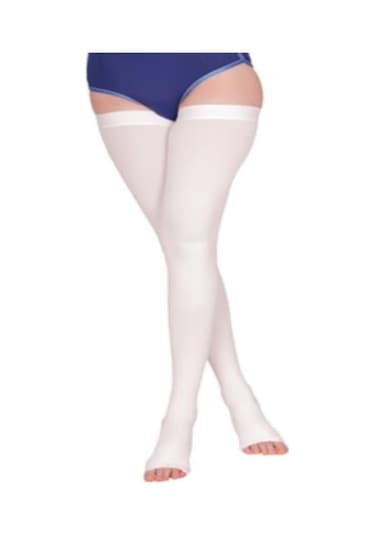 Anti Embolizm Emboli Varis Çorabı Diz Üstü Hastane Burnu Açık