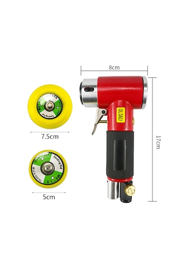 Suntek Mini Orbital Havalı Zımpara Araba Parlatıcı Metal
